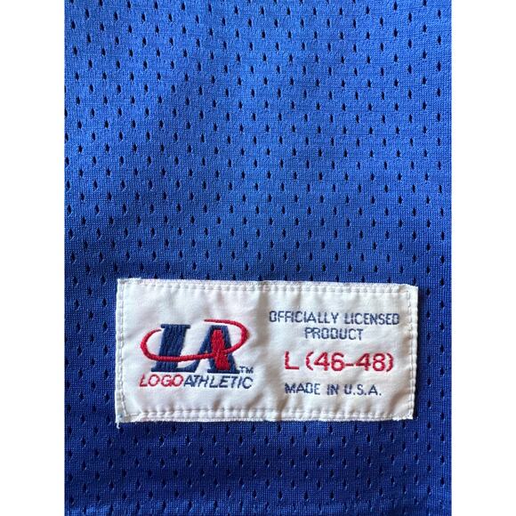 Vintage NFL LA Rams #36 Bettis USA Made Logo Athletic L Blue Football Jersey - Picture 5 of 9